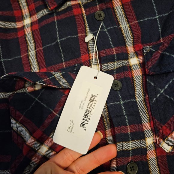 BOYS HEAVY FLANNEL SHIRT JACKET - Picture 5 of 8